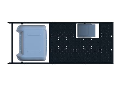 Cargo Platform Rack - Front MB Air Con / Rear Offset Fan (RS4)