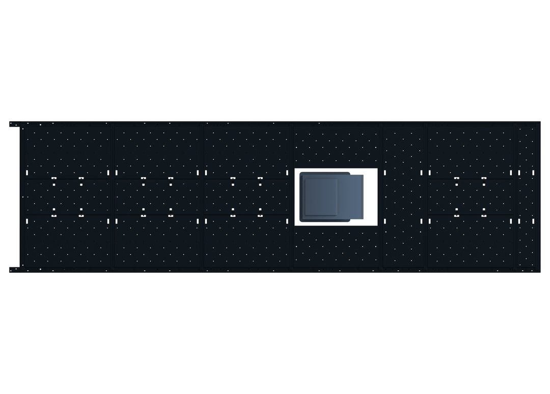 Slim Platform Rack - Extended - Mid Centre Fan (RS5)
