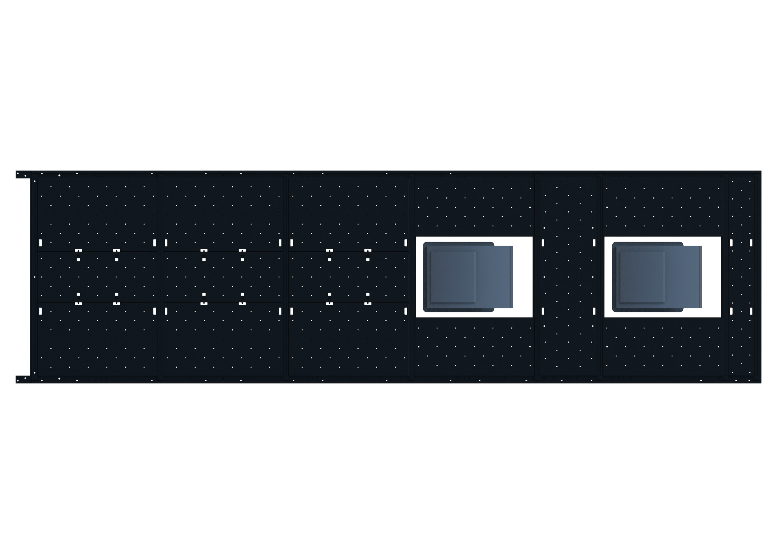Slim Platform Rack - Extended - Mid Centre Fan / Rear Centre Fan (RS5)
