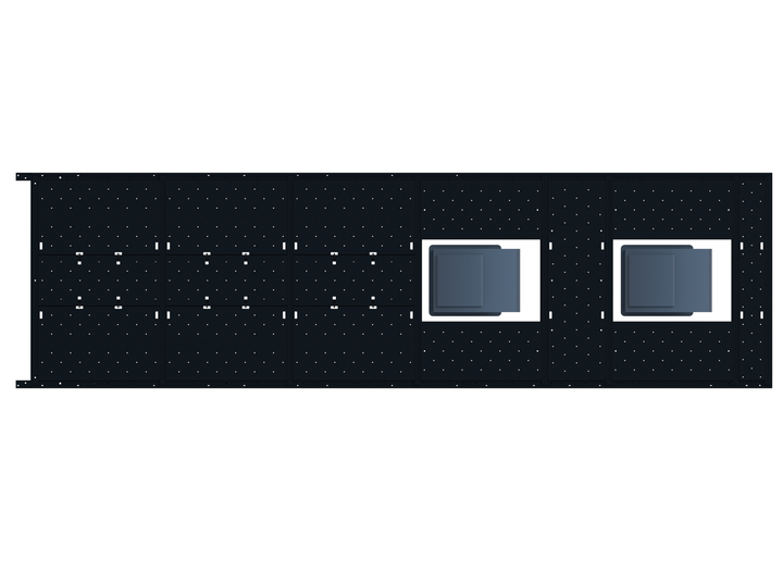 Slim Platform Rack - Extended - Mid Centre Fan / Rear Centre Fan (RS5)