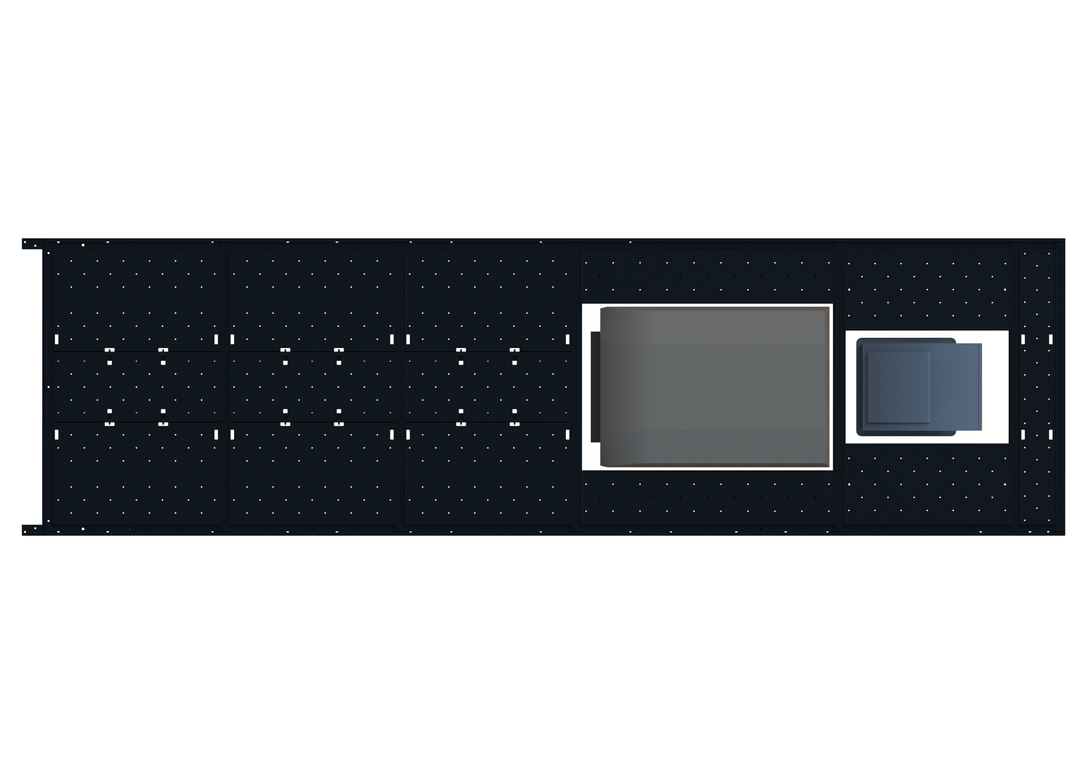 Slim Platform Rack - Extended - Mid Air Con / Rear Centre Fan (RS5)