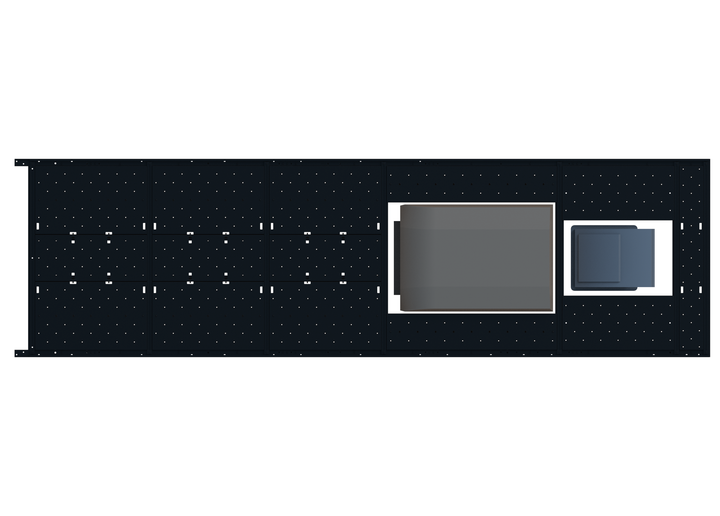 Slim Platform Rack - Extended - Mid Air Con / Rear Centre Fan (RS5)
