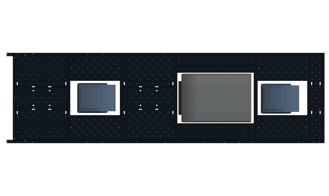 Slim Platform Rack - Extended - Front Centre Fan / Mid Air Con / Rear Centre Fan (RS5)