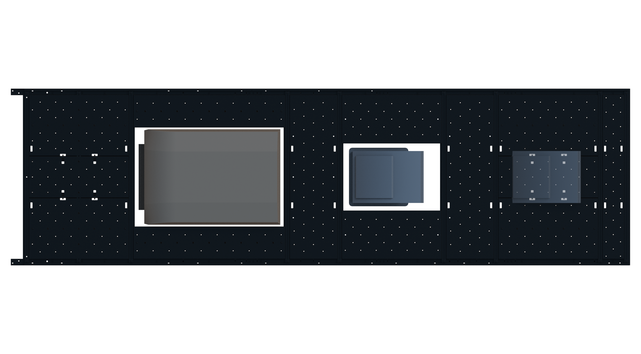 Slim Platform Rack - Extended - Front Air Con / Mid Centre Fan (RS5)
