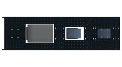Slim Platform Rack - Extended - Front Air Con / Mid Centre Fan (RS5)