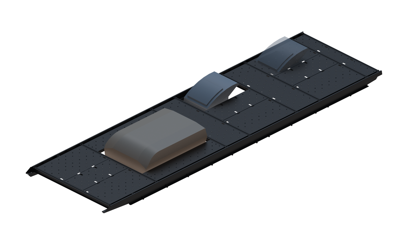 Slim Platform Rack - Extended - Front Air Con / Mid Offset Fan (RS5)