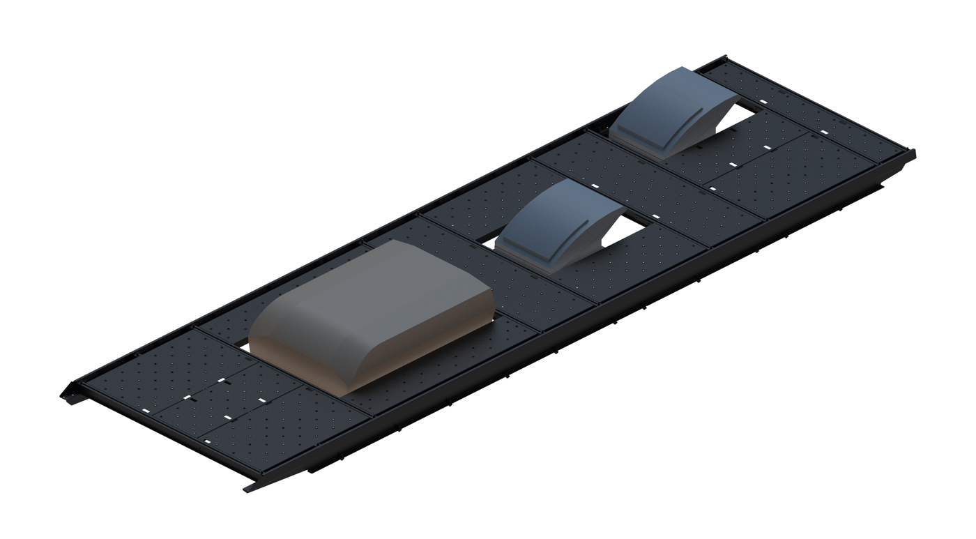 Slim Platform Rack - Extended - Front Air Con / Mid Centre Fan / Rear Offset Fan (RS5)