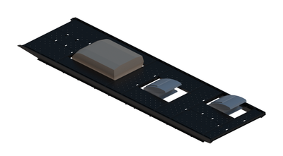 Slim Platform Rack - Extended - Front Air Con / Mid Centre Fan / Rear Offset Fan (RS5)