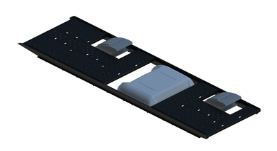 Slim Platform Rack - Extended - Front Offset Fan / Mid MB Air Con / Rear Offset Fan (RS5)