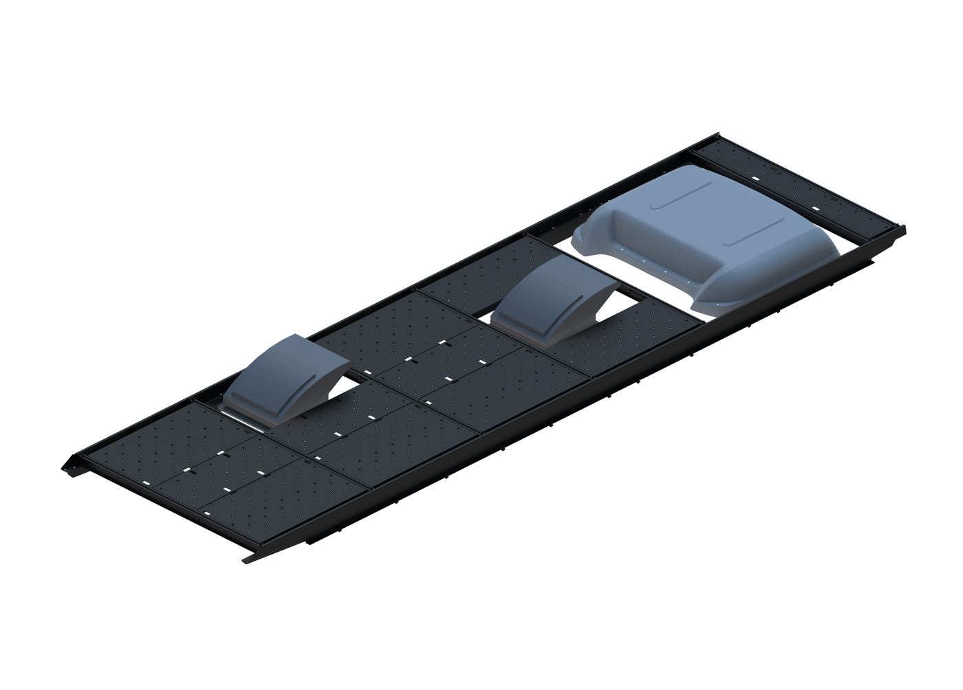 Slim Platform Rack - Extended - Front Offset Fan / Mid Centre Fan / Rear MB Air Con (RS5)