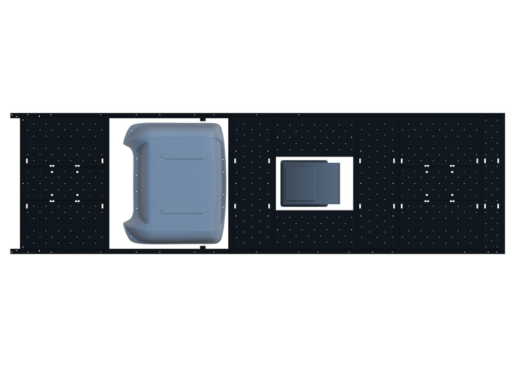 Slim Platform Rack - Extended - Front MB Air Con / Mid Centre Fan (RS5)