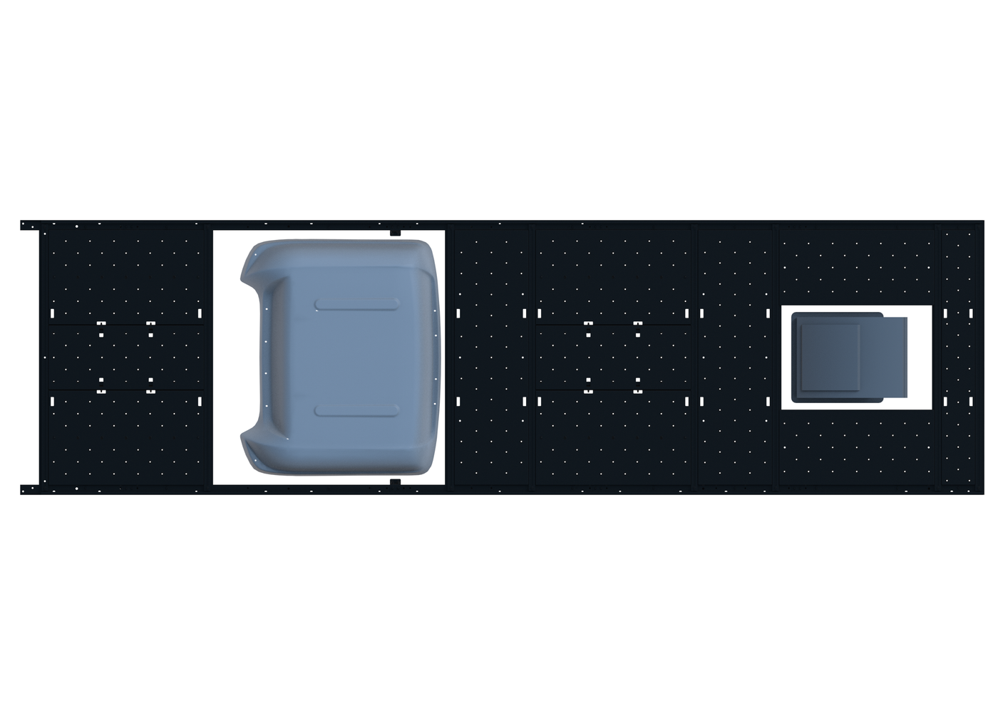 Slim Platform Rack - Extended - Front MB Air Con / Rear Centre Fan (RS5)