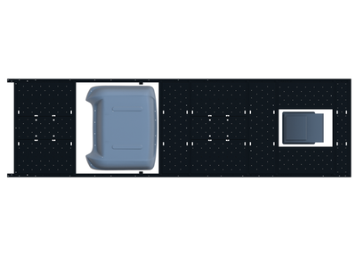 Slim Platform Rack - Extended - Front MB Air Con / Rear Centre Fan (RS5)