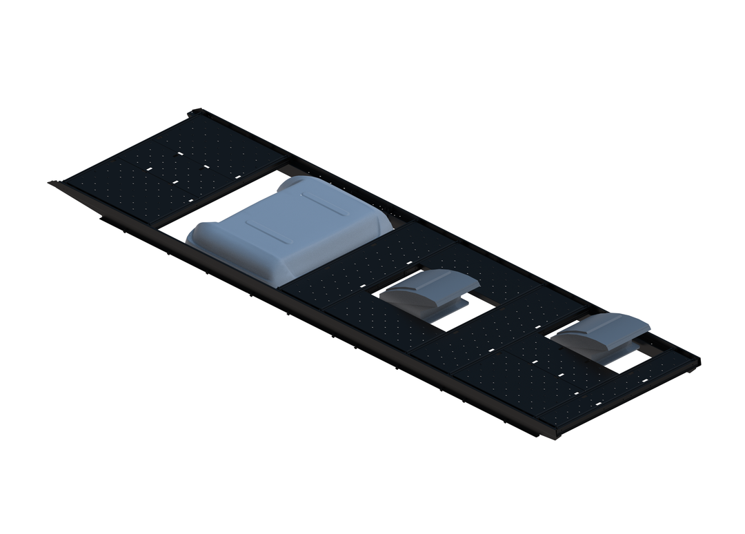 Slim Platform Rack - Extended - Front MB Air Con / Mid Centre Fan / Rear Offset Fan (RS5)