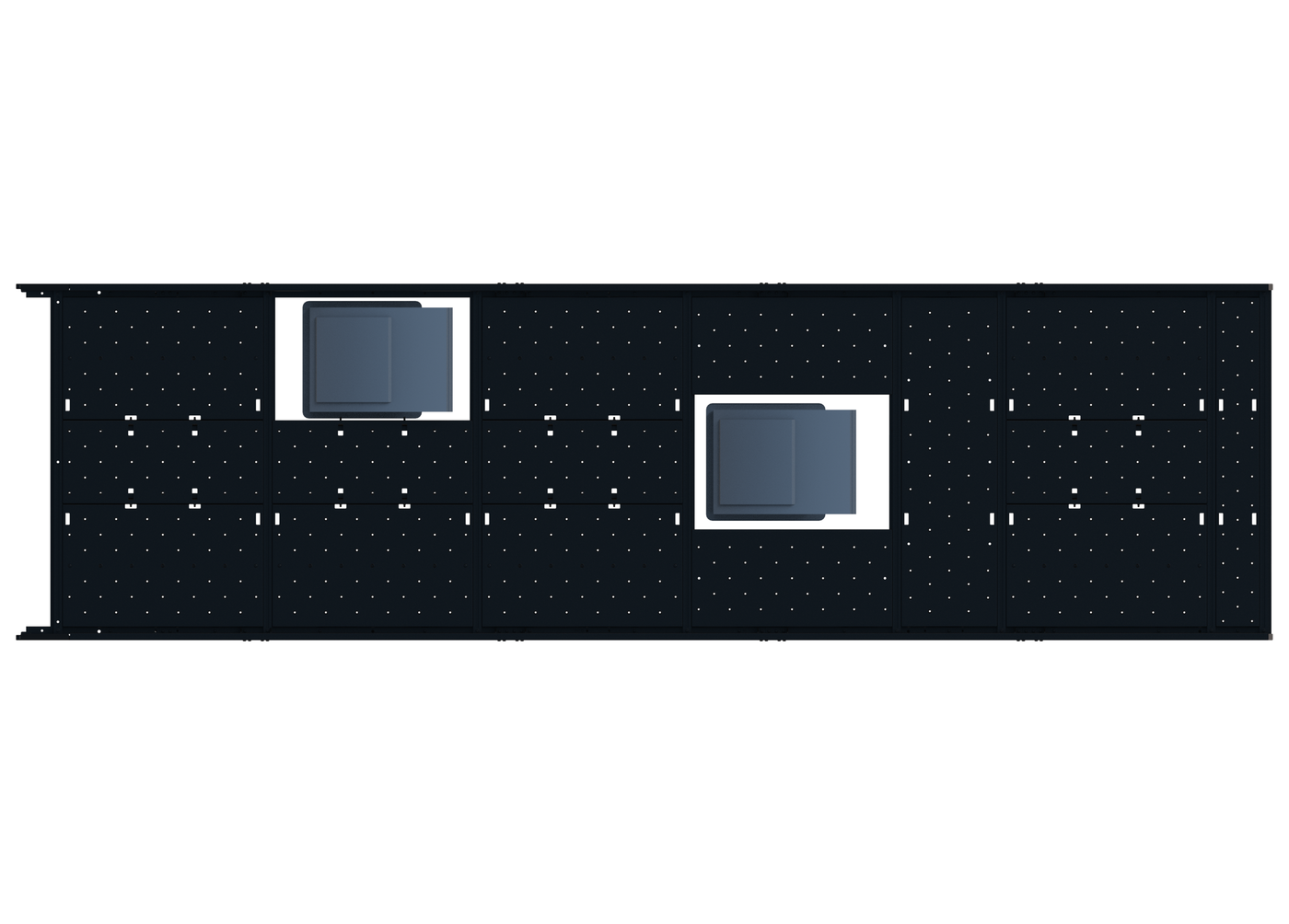 Cargo Platform Rack - Extended - Front Offset Fan / Mid Centre Fan (RS5)