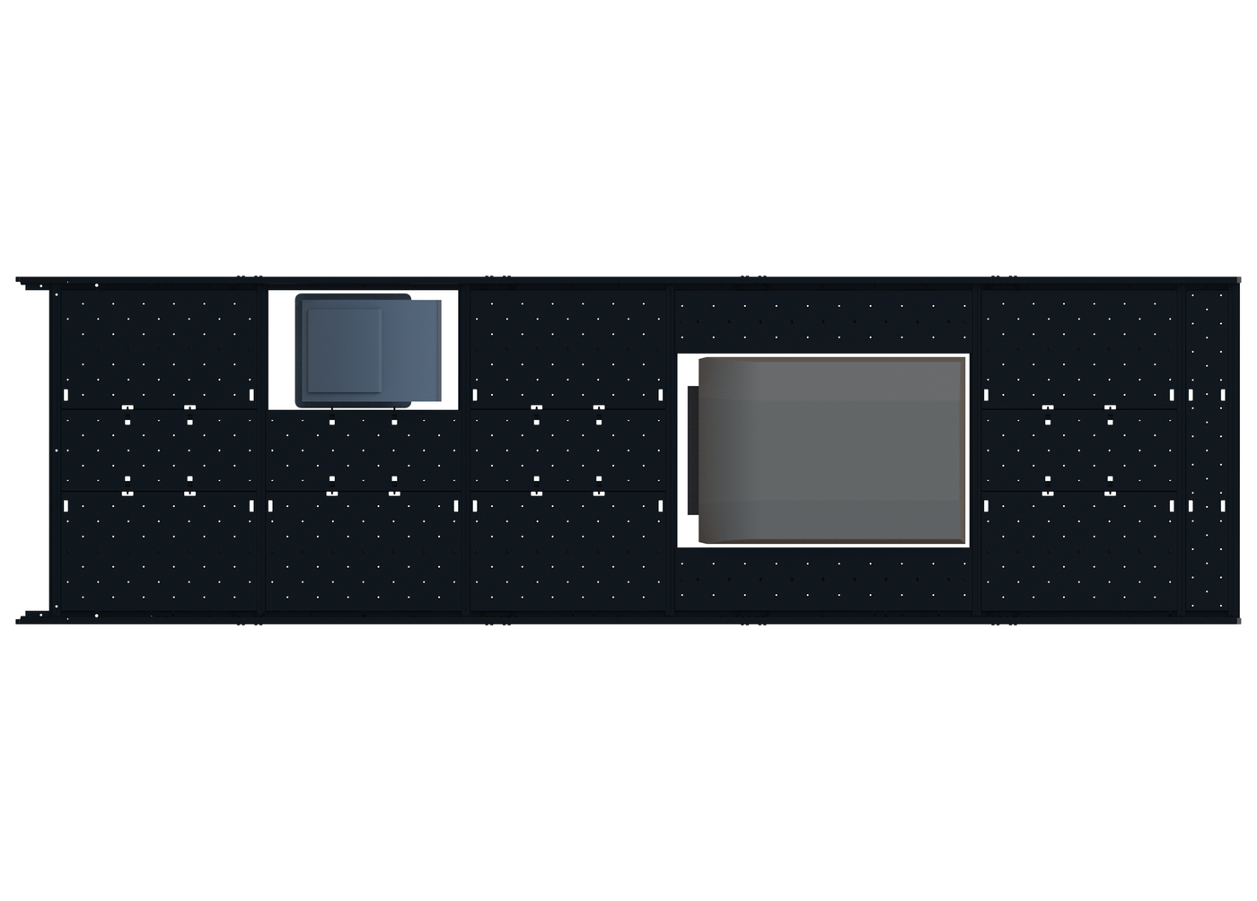 Cargo Platform Rack - Extended- Front Offset Fan / Mid Air Con (RS5)