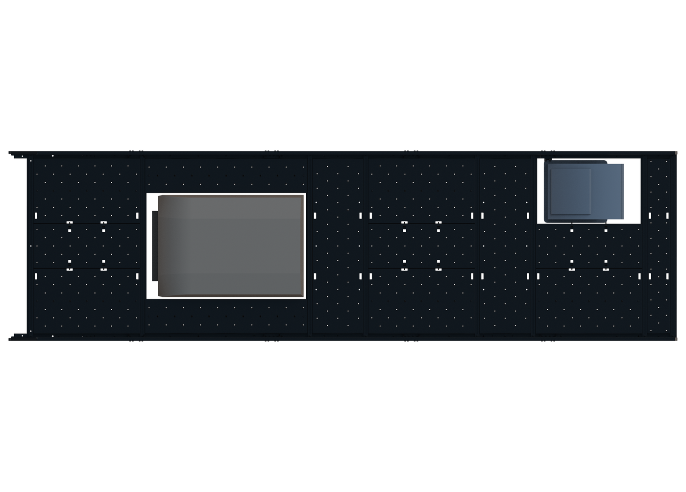 Cargo Platform Rack - Extended- Front Air Con / Rear Offset Fan (RS5)