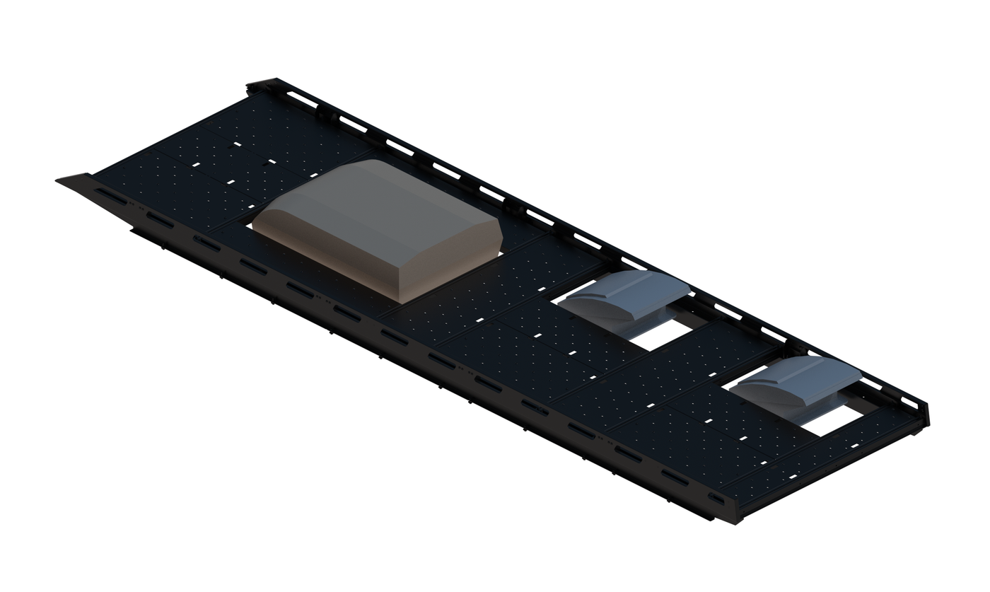 Cargo Platform Rack - Extended- Front Air Con / Mid Offset Fan / Rear Offset Fan (RS5)