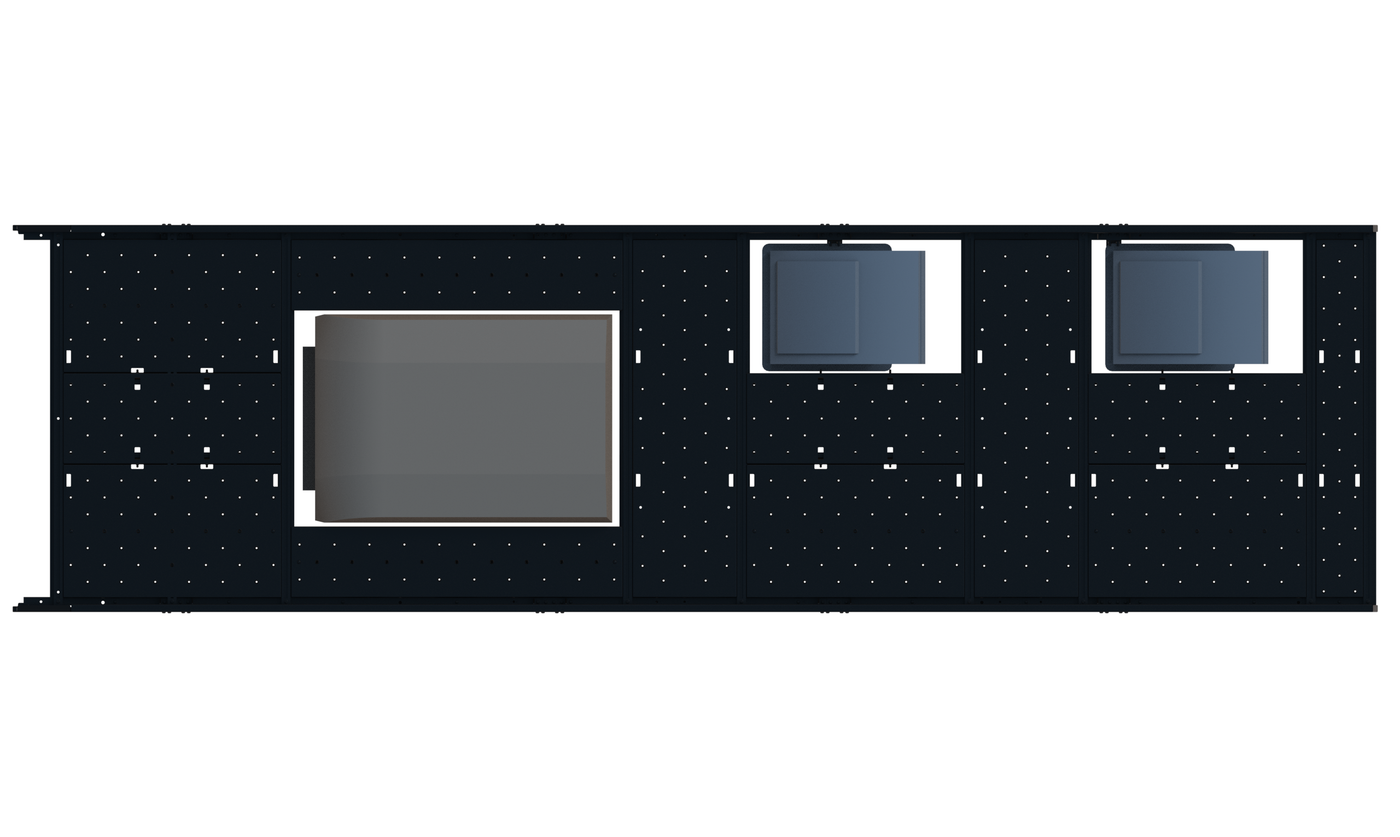 Cargo Platform Rack - Extended- Front Air Con / Mid Offset Fan / Rear Offset Fan (RS5)