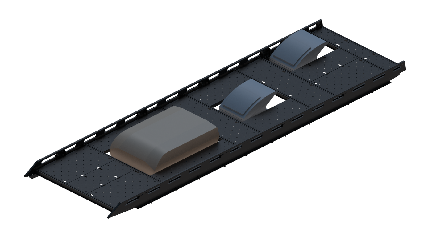 Cargo Platform Rack - Extended- Front Air Con / Mid Centre Fan / Rear Offset Fan (RS5)