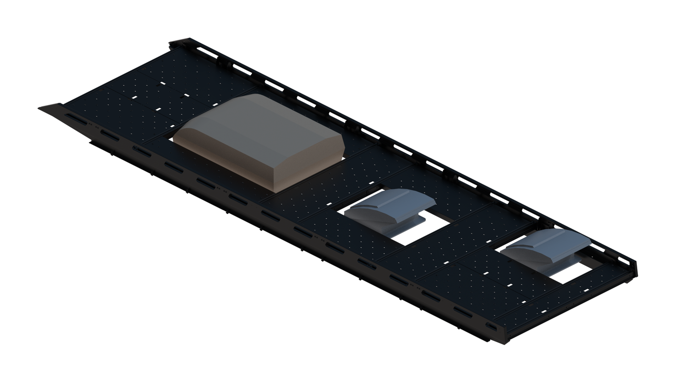 Cargo Platform Rack - Extended- Front Air Con / Mid Centre Fan / Rear Offset Fan (RS5)