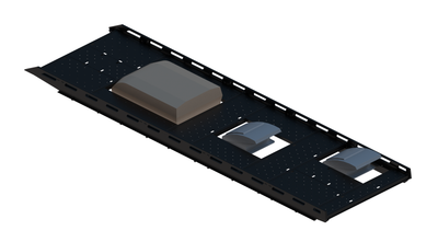 Cargo Platform Rack - Extended- Front Air Con / Mid Centre Fan / Rear Offset Fan (RS5)