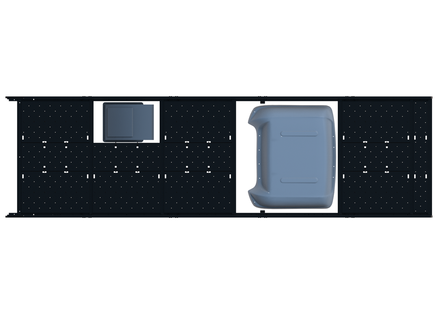 Cargo Platform Rack - Extended- Front Offset Fan / Mid MB Air Con (RS5)