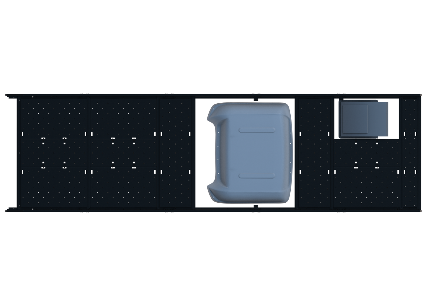 Cargo Platform Rack - Extended- Mid MB Air Con / Rear Offset Fan (RS5)