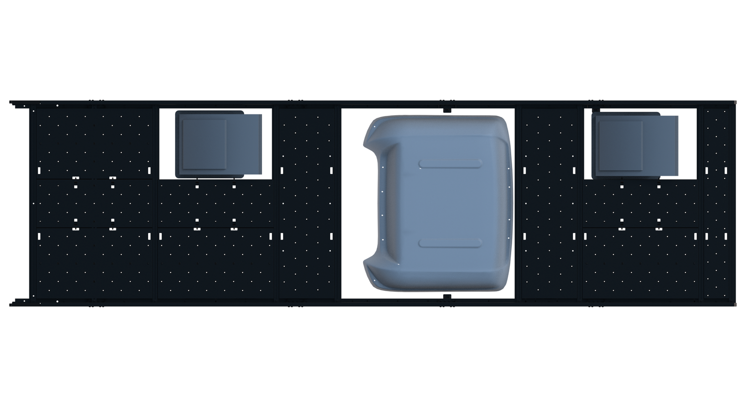 Cargo Platform Rack - Extended- Front Offset Fan / Mid MB Air Con / Rear Offset Fan (RS5)
