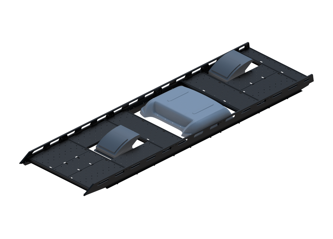 Cargo Platform Rack - Extended- Front Centre Fan / Mid MB Air Con / Rear Offset Fan (RS5)