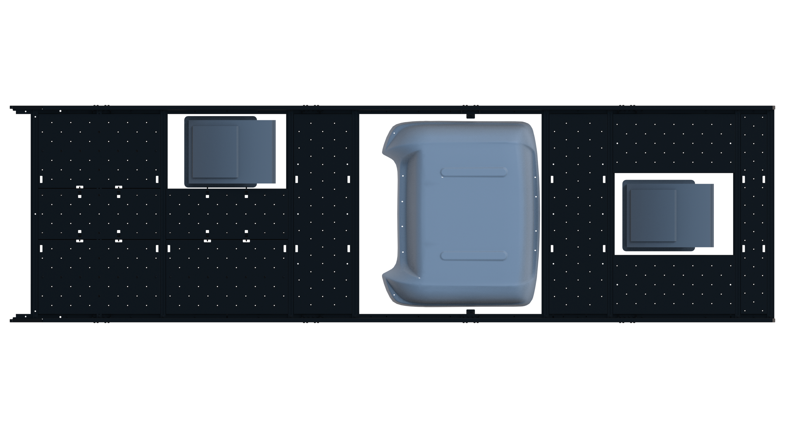Cargo Platform Rack - Extended- Front Offset Fan / Mid MB Air Con / Rear Centre Fan (RS5)