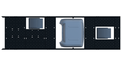 Cargo Platform Rack - Extended- Front Offset Fan / Mid MB Air Con / Rear Centre Fan (RS5)