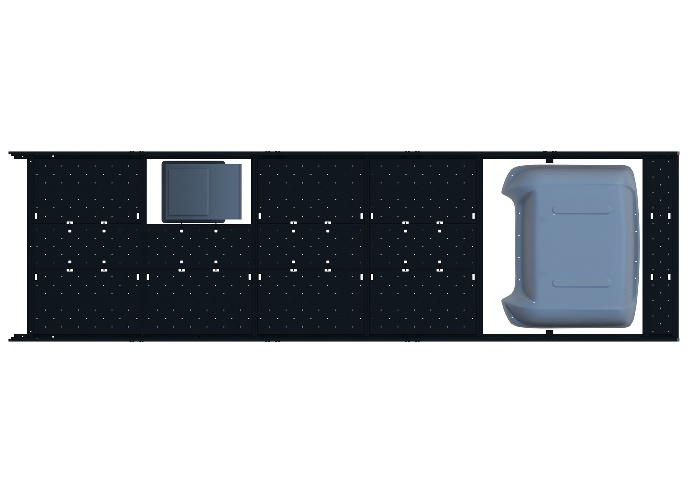 Cargo Platform Rack - Extended- Front Offset Fan / Rear MB Air Con (RS5)