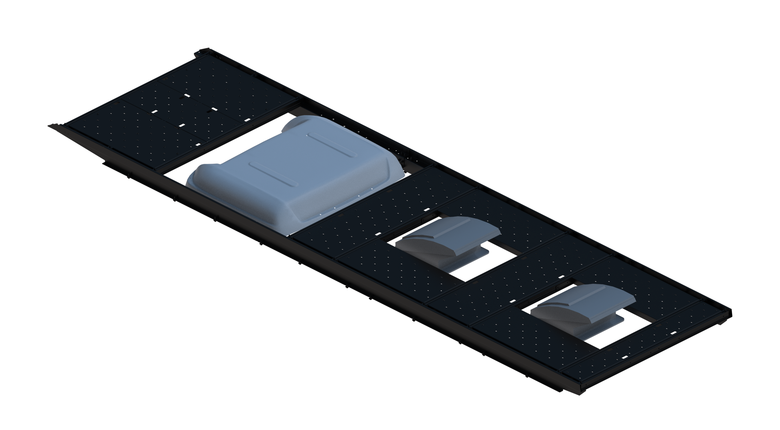 Cargo Platform Rack - Extended- Front MB Air Con / Mid Centre Fan / Rear Centre Fan (RS5)