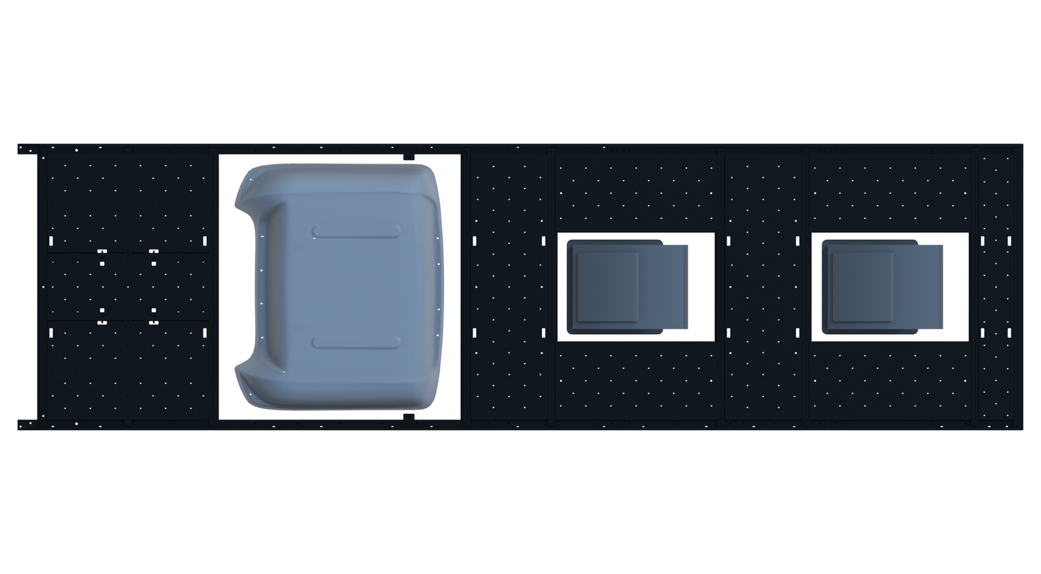 Cargo Platform Rack - Extended- Front MB Air Con / Mid Centre Fan / Rear Centre Fan (RS5)