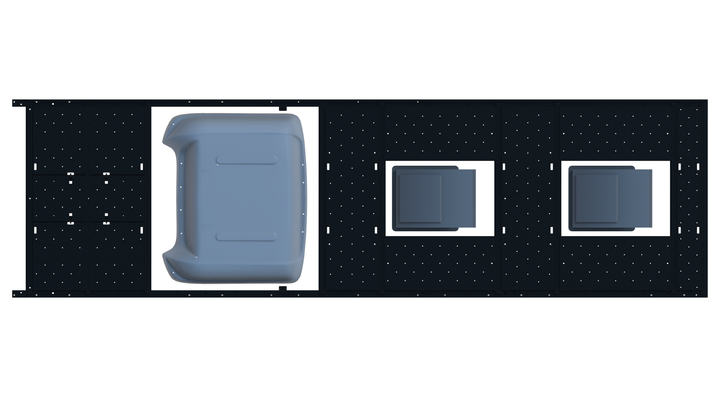 Cargo Platform Rack - Extended- Front MB Air Con / Mid Centre Fan / Rear Centre Fan (RS5)