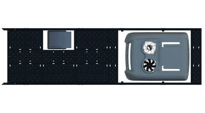 Cargo Platform Rack - Extended- Front Offset Fan / Rear MB XL Air Con (RS5)