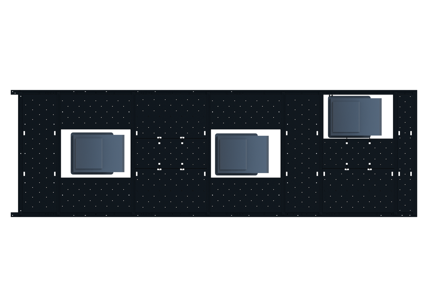 Slim Platform Rack - Front Centre Fan / Mid Centre Fan / Rear Offset Fan (RS5)