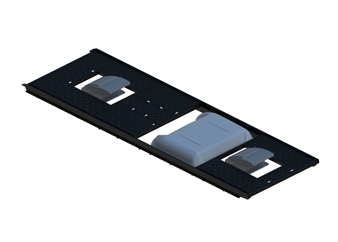 Slim Platform Rack - Front Centre Fan / Mid MB Air Con / Rear Centre Fan (RS5)