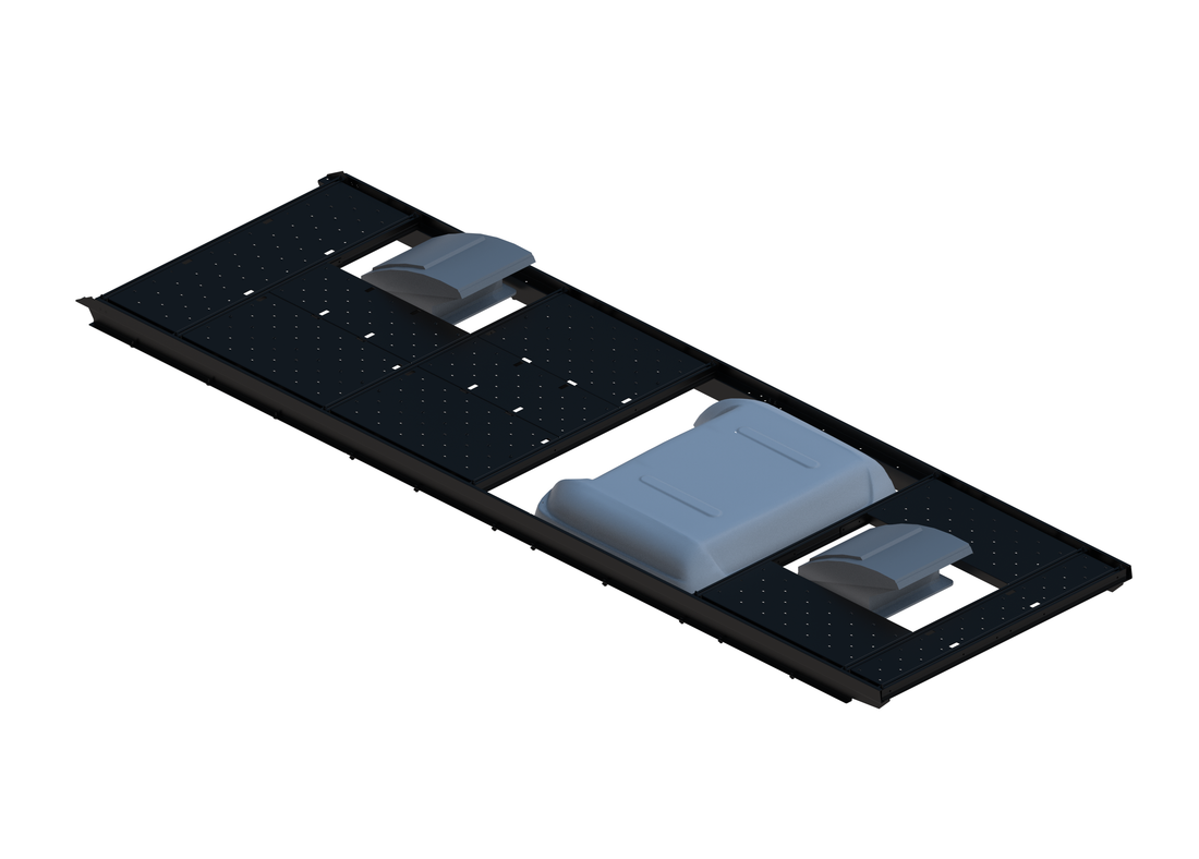 Slim Platform Rack - Front Offset Fan / Mid MB Air Con / Rear Centre Fan (RS5)