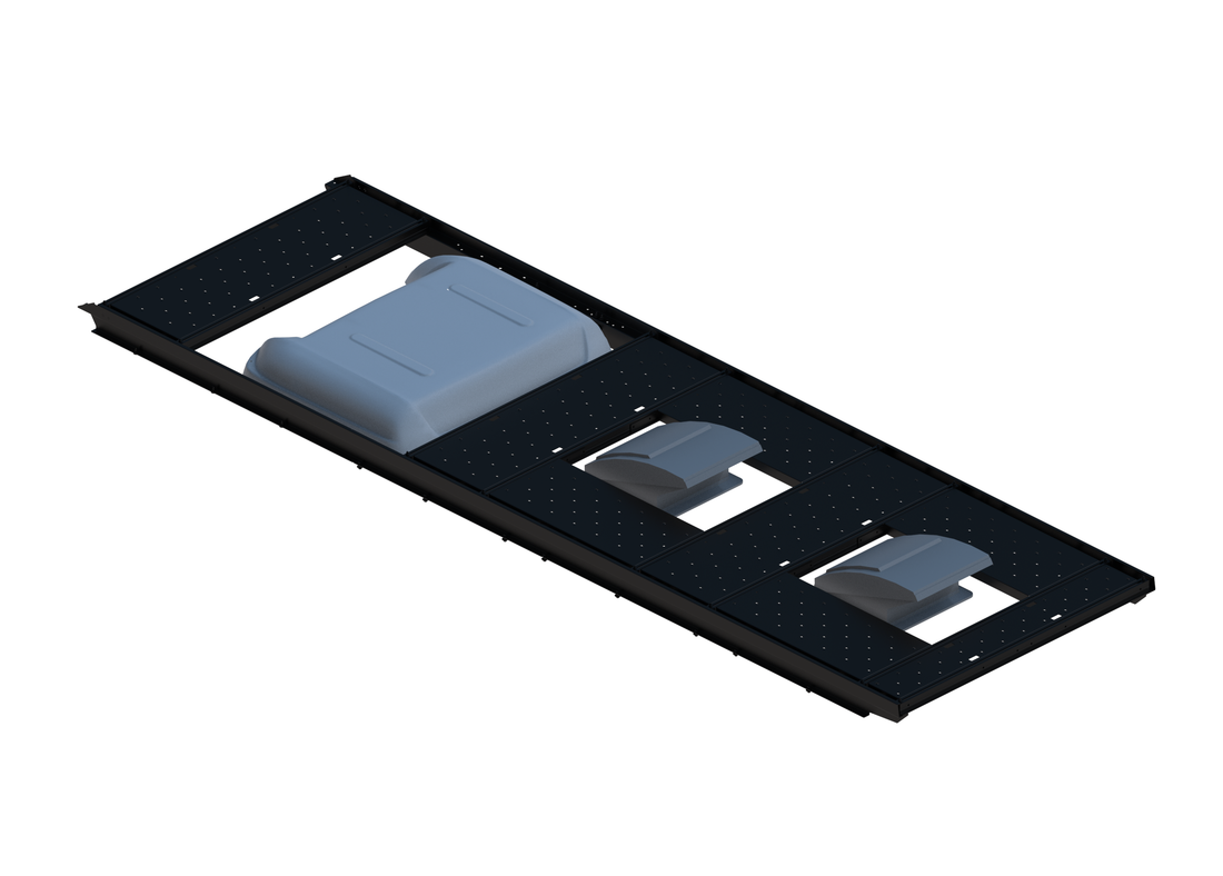 Slim Platform Rack - Front MB Air Con / Mid Centre Fan / Rear Centre Fan (RS5)