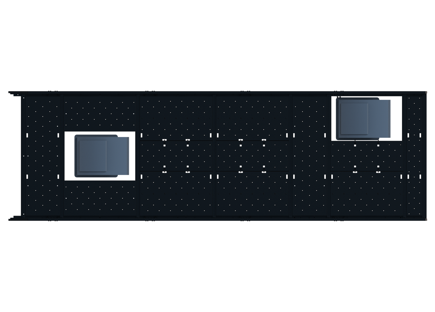 Cargo Platform Rack - Front Centre Fan / Rear Offset Fan (RS5)
